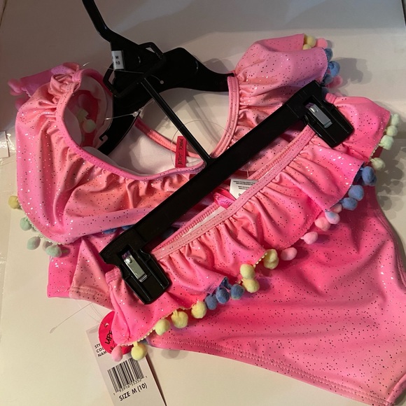 Betsey Johnson Girls Bikini Bathing Suit - Picture 2 of 2